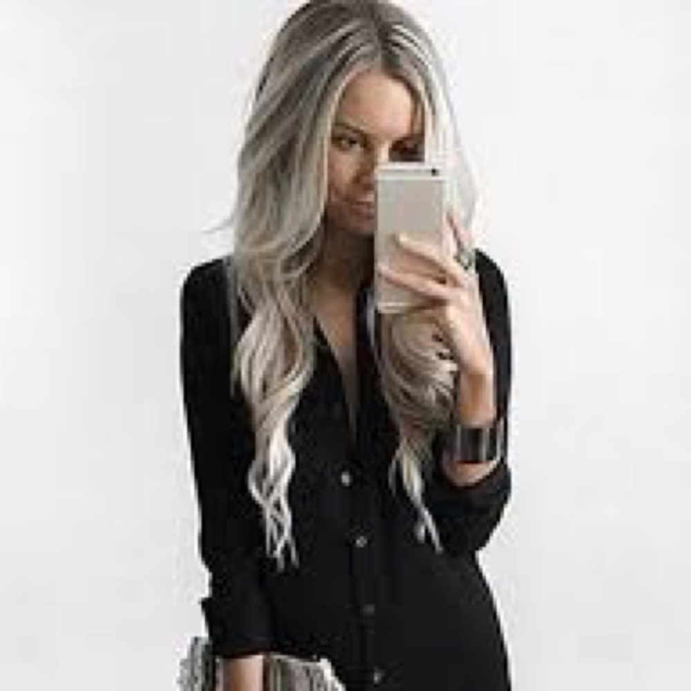 🔴 Casual thin long sleeve button up with belt S
